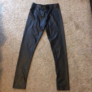 Zara faux leather leggings